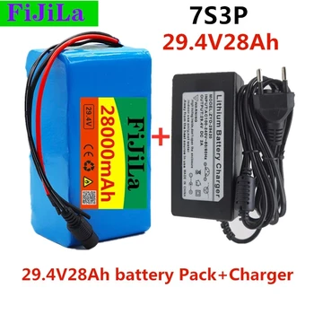 7s3p 24V 28000Ah 18650 Batterie Lithium-Batterie 29,4V 28000mAh Elektrische Fahrrad Moped/Elektrische/li ionenAkku mit ladegerät