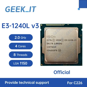 Xeon E3-1240L v3 SR1T8 2,0 ГГц, 4 ядра, 8 потоков, 8 МБ 25 Вт, LGA1150 E3-1240Lv3