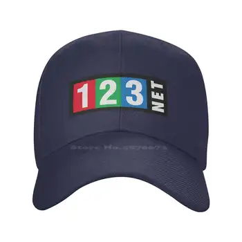 Модная качественная джинсовая кепка с логотипом 123Net, вязаная шапка, бейсболка