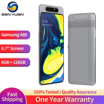 Оригинальный Samsung Galaxy A80 A805F 4G Мобильный Телефон Глобальной версии 6,7 