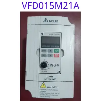 Подержанный преобразователь частоты VFD-M VFD015M21A мощностью 1,5 кВт с однофазным напряжением 220 В был протестирован и не поврежден