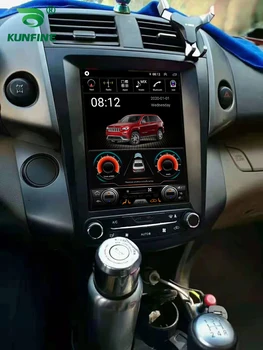 Экран Tesla Android 10.0 4 ГБ ОЗУ 64 ГБ ПЗУ Восьмиядерный автомобильный DVD GPS плеер Бесстекольная автомобильная стереосистема для Toyota RAV4 2008-2012 AC Radio